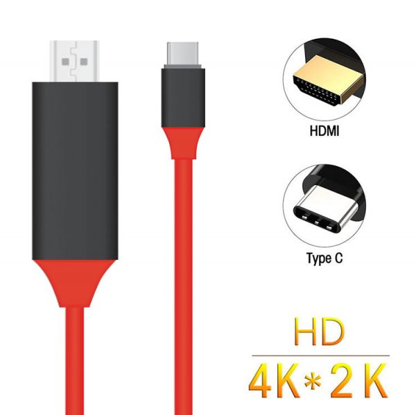 USB-C Type-C to HDMI 4K*2K UHD HDTV Adapter For Samsung Galaxy S8 S8 MacBo I7F4 